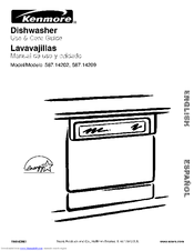 Kenmore 587.14202 Use And Care Manual