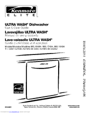 Kenmore 665.1648 Series Use & Care Manual