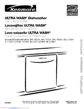 Kenmore ULTRA WASH 665.1702 Series Use & Care Manual