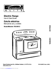 Kenmore 9961 - Elite 40 in. Electric Use And Care Manual
