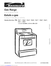 Kenmore 7854 - Elite 25 cu. Ft. Trio Bottom Freezer Refrigerator Use & Care Manual