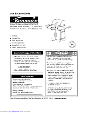 Kenmore 119.163018 Use & Care Manual