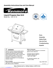 Kenmore 122.16118 Use And Care Manual