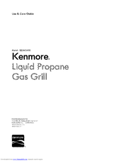 Kenmore 122.16134110 Use And Care Manual