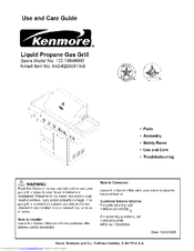 Kenmore 122.16648900 Use And Care Manual
