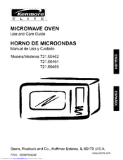 Kenmore 6646 - Elite 2.0 cu. Ft. Countertop Microwave Use And Care Manual