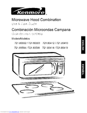 Kenmore 721.80419 Use And Care Manual
