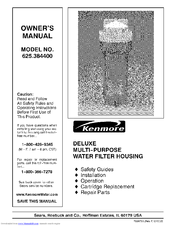 Kenmore DELUXE 625.3844 Owner's Manual