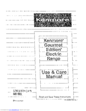 Kenmore 5303304549 Use & Care Manual