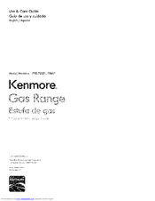 Kenmore 7323 Series Use And Care Manual