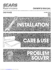 Kenmore 73811 Owner's Manual