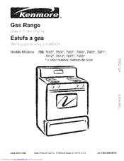 Kenmore 7965 - 600 5.9 cu. Ft. Capacity Gas Flatback Dryer Use & Care Manual