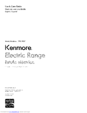 Kenmore 790. 9021 Use And Care Manual