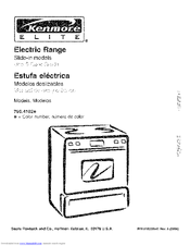Kenmore ELITE 790.4102 Series Use & Care Manual
