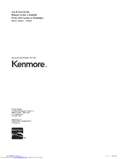 Kenmore 795.7109 Series Use And Care Manual