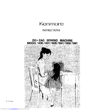 Kenmore 1430 Instructions Manual