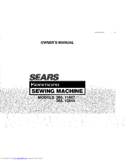 Kenmore 385.11607 Series Owner's Manual