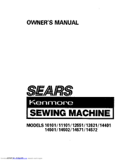 Kenmore SWA/RS 11101 Owner's Manual