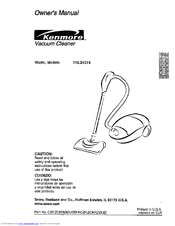 Kenmore POWER-MATE 116.24614 Owner's Manual