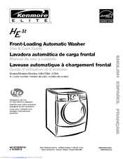 Kenmore HE 5t 110.4709 Series Use And Care Manual