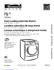 Kenmore Elite HE5t Steam 110.4770 Series Use & Care Manual