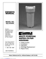 Kenmore 625.343400 Owner's Manual