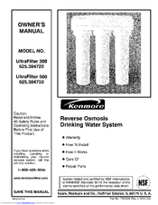 Kenmore 625.384720 Owner's Manual