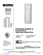 Kenmore POWER MISER 6 153.326460 Manuals | ManualsLib Kenmore Power Miser 6 Water Heater Parts ManualsLib