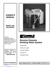 Kenmore 625.347001 Owner's Manual