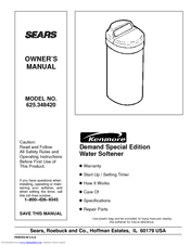 Kenmore 625.348470 Owner's Manual