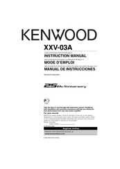 Kenwood XXV-03A Instruction Manual