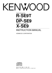 Kenwood DP-SE9 Instruction Manual