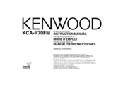Kenwood FM MODULATOR SYSTEM KCA-R70FM Instruction Manual