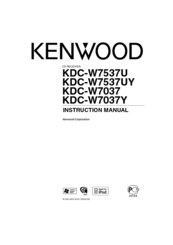 Kenwood KDC-W7037Y Instruction Manual