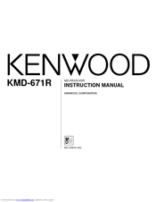 Kenwood KMD-671R Instruction Manual