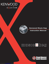 Kenwood Excelon music keg Instruction Manual