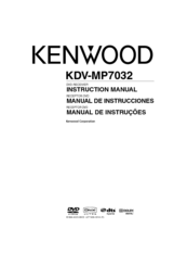 Kenwood KDV-MP7032 Instruction Manual