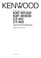 Kenwood CT-401 Instruction Manual