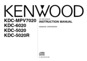 Kenwood KDC-MPV7020 Instruction Manual