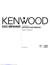 Kenwood KDC-MP6090R Instruction Manual