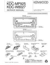 Kenwood W8027 Service Manual