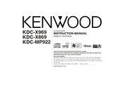 Kenwood KDC-X869 Instruction Manual