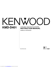 Kenwood KMD-D401 Instruction Manual