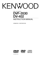 Kenwood DVF-3530 Instruction Manual
