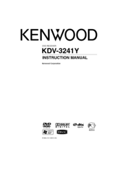 Kenwood KDV-3241Y Instruction Manual