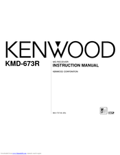 Kenwood KMD-673R Instruction Manual