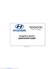 Kenwood DNR-1000U Quick Start Manual
