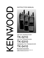 Kenwood TK-5410 Instruction Manual