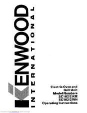 Kenwood SC102/2WH Operating Instructions Manual