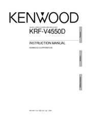 Kenwood KRF-V4550D Instruction Manual